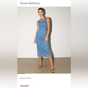 Abercrombie and Fitch denim midi dress